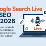 Illustration sur le fonctionnement de Google Search Live et son impact sur le référencement naturel (SEO).